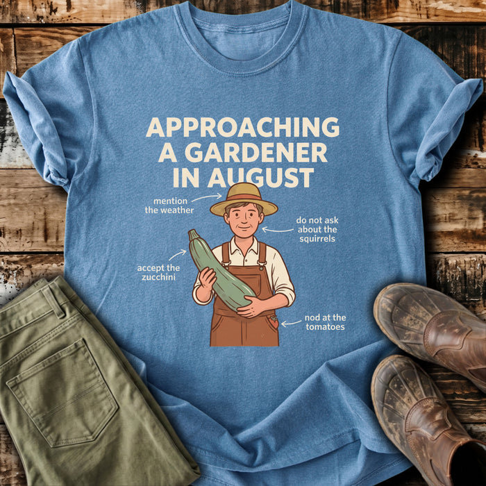 Approaching A Gardener In August T-Shirt