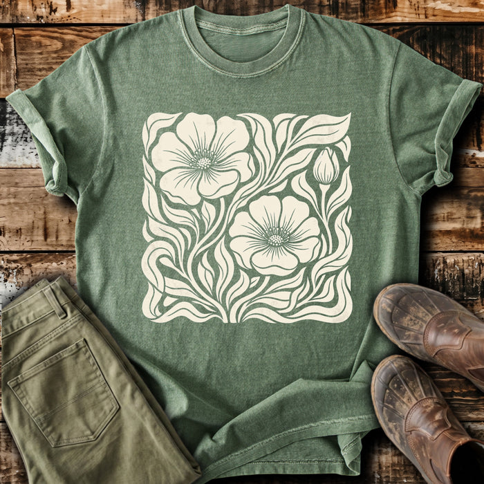 Art Nouveau Wild Rose T-Shirt