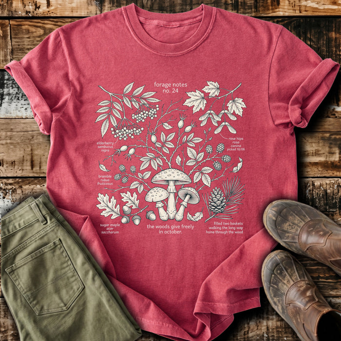 Autumn Foraging Botanical T-Shirt
