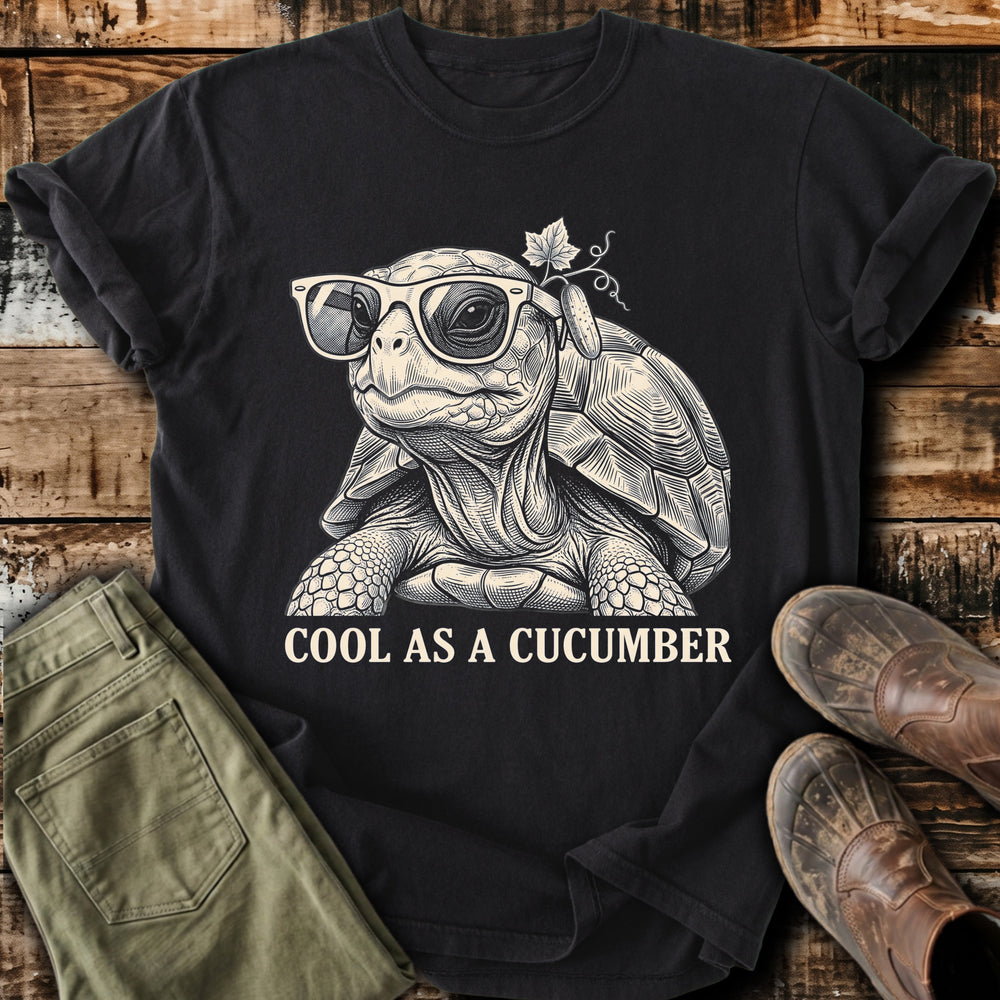 Cool As A Cucumber Tortoise T-Shirt