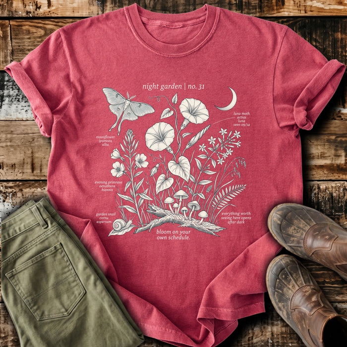 Moonlit Night Garden T-Shirt