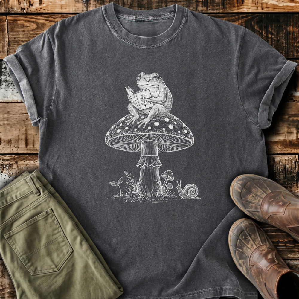 Reading Frog Mushroom T-Shirt