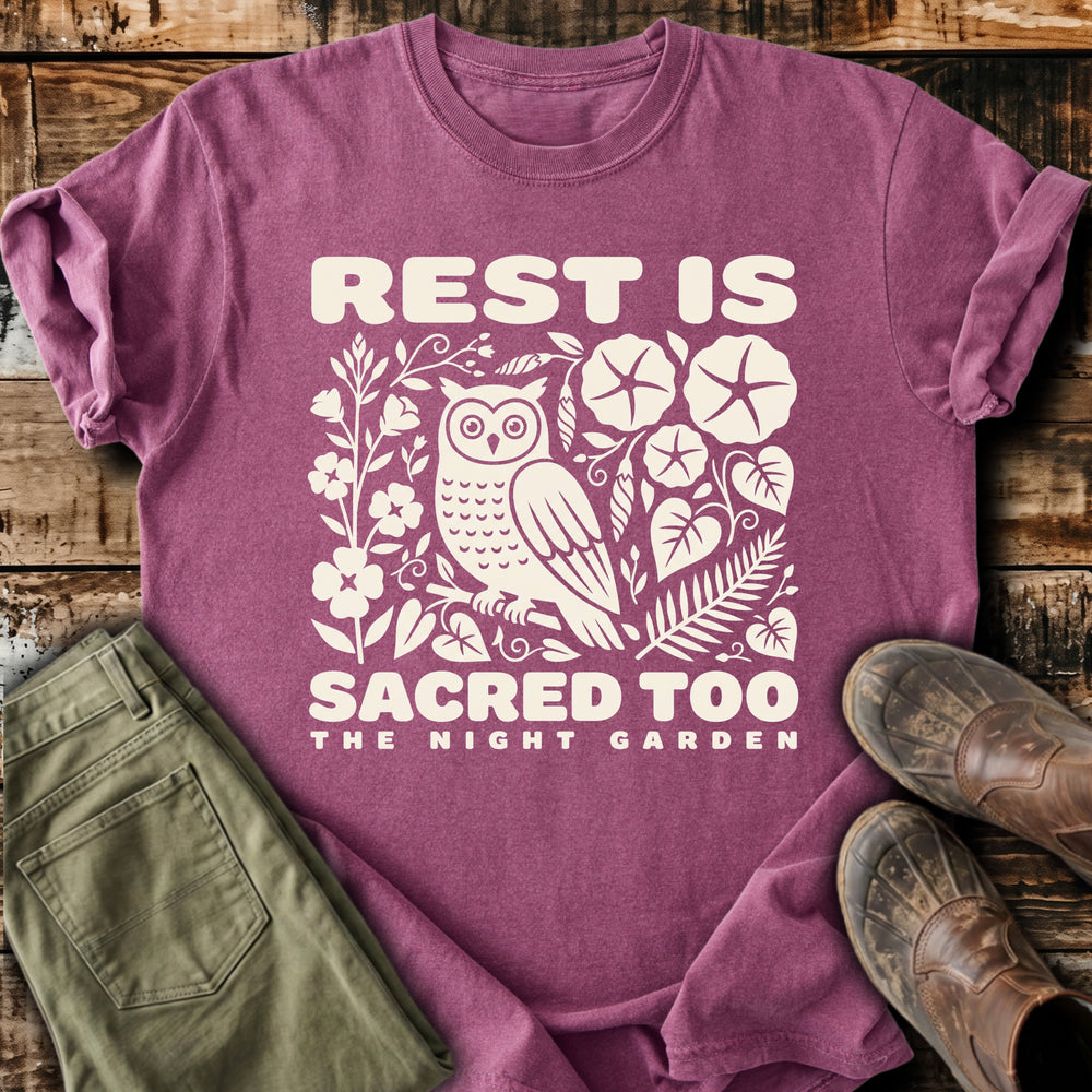 Rest Is Sacred Too Owl T-Shirt