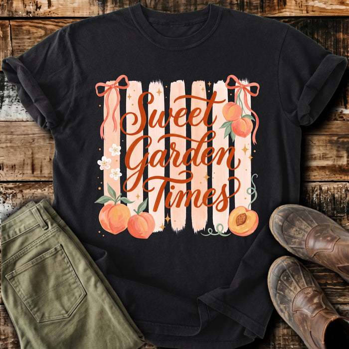 Sweet Garden Times Peach T-Shirt