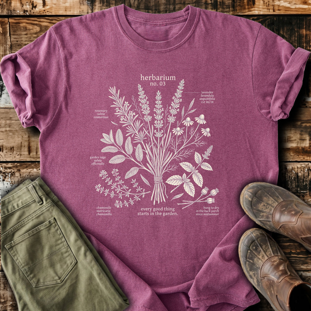 Vintage Herbarium Herbs T-Shirt