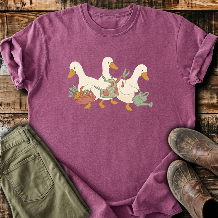Gardening Geese Trio T-Shirt