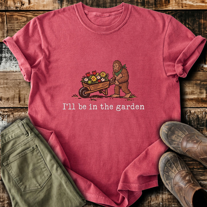 In The Garden Bigfoot T-Shirt